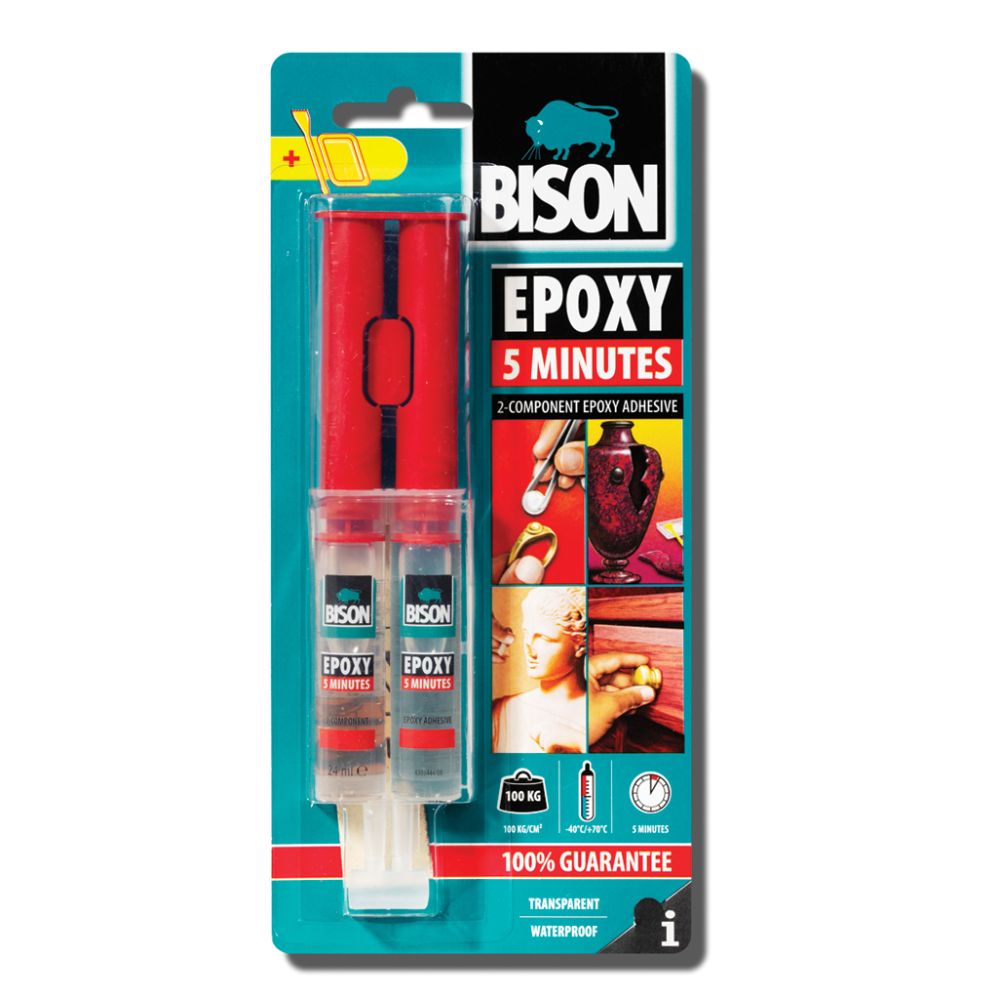 Bison Epoxy 5 Minutes snabblim 24 ml