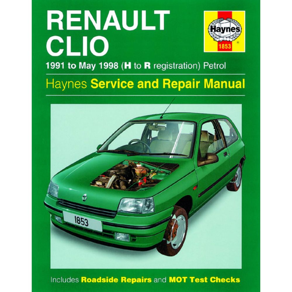 Korjausopas Renault Clio 91->98 englanninkielinen