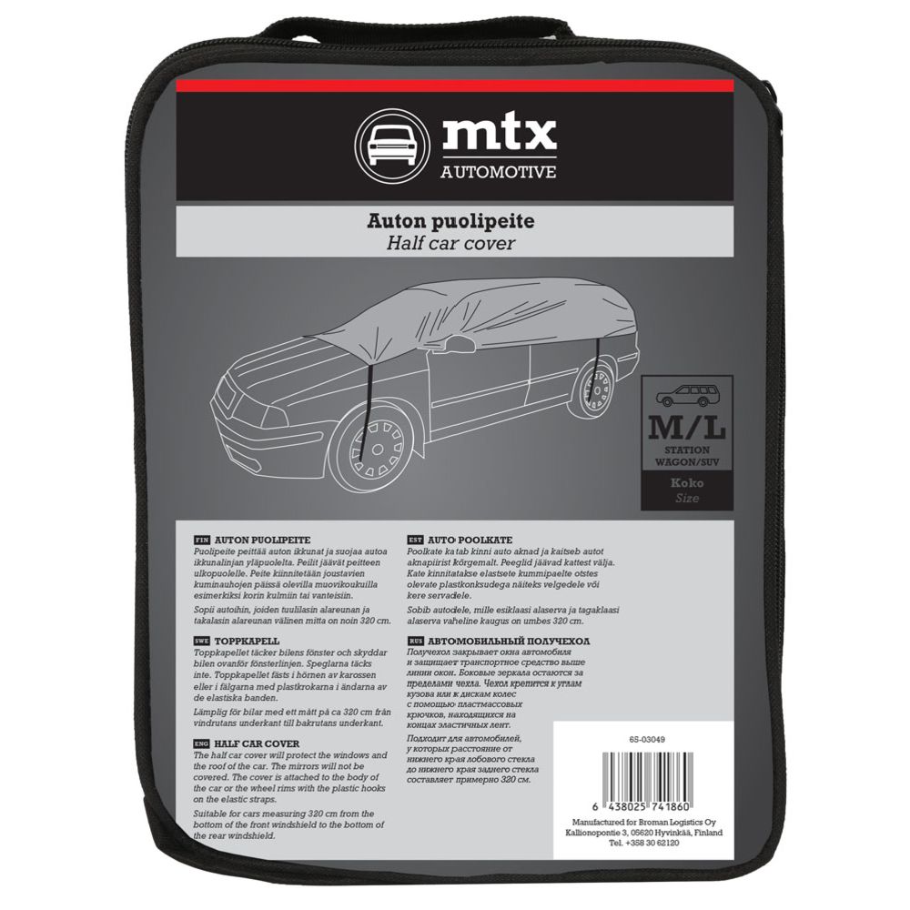 MTX Automotive auto poolkate, M/L, universaal / maastur