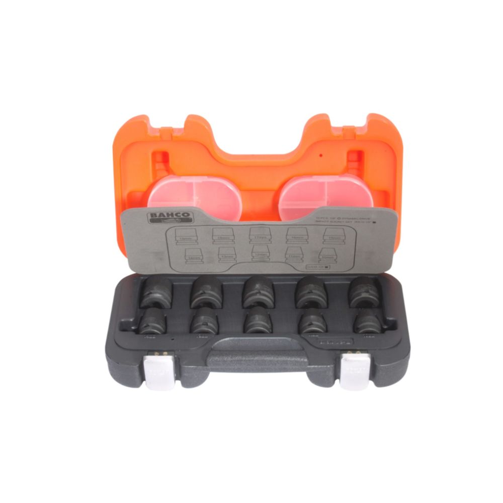 Bahco D/S10 konehylsysarja 1/2" 10-19 mm 10 osaa