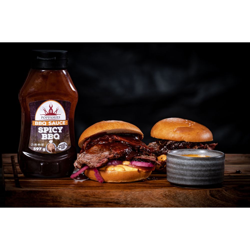 Poppamies BBQ Sauce Spicy grillikastike 597 g