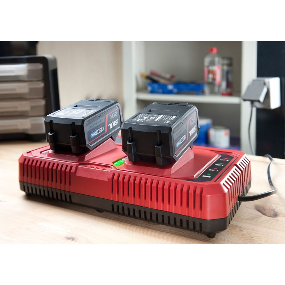 Skil 3127 AA snabbladdare 2 x 20 V