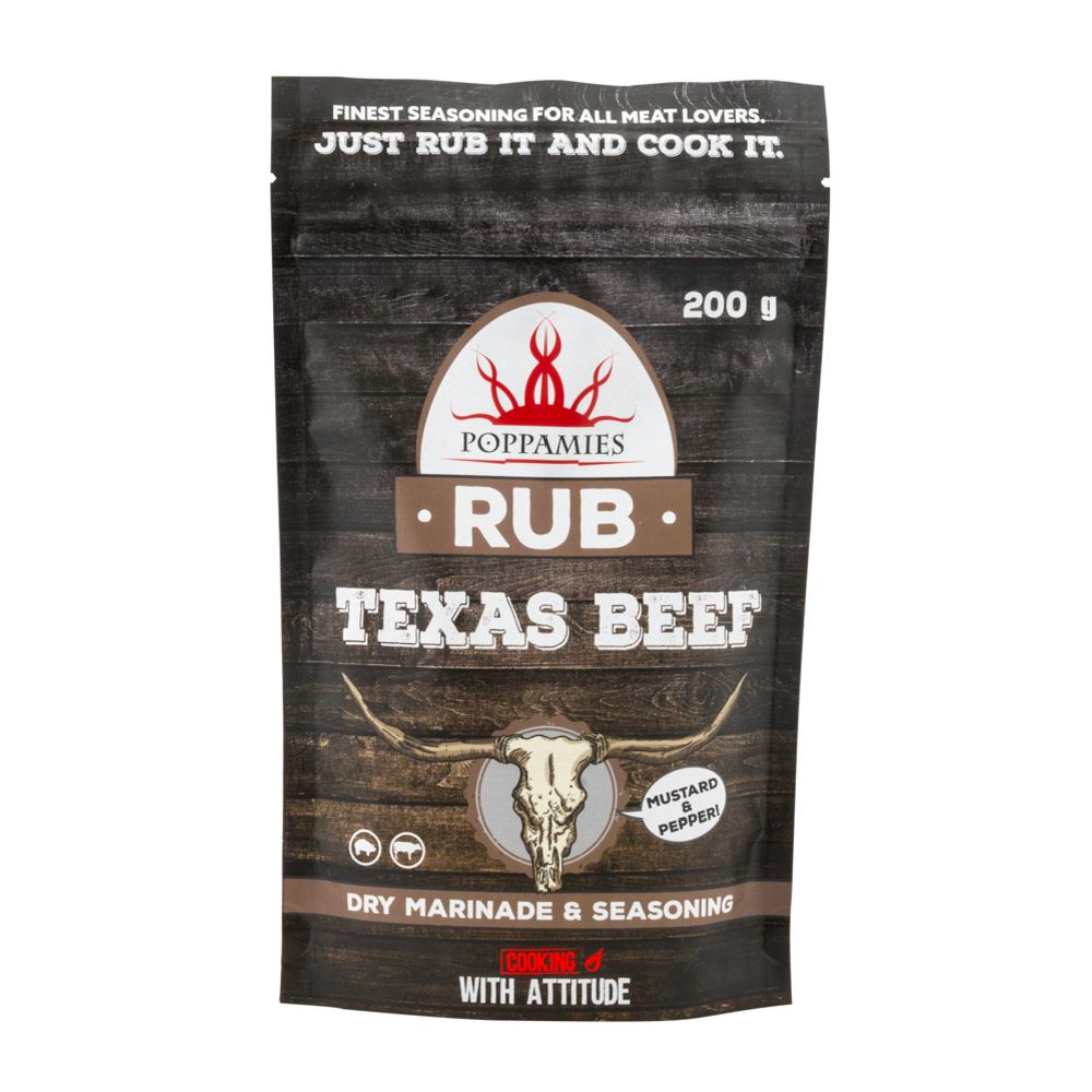 Poppamies Rub Texas Beef kryddmix 200 g