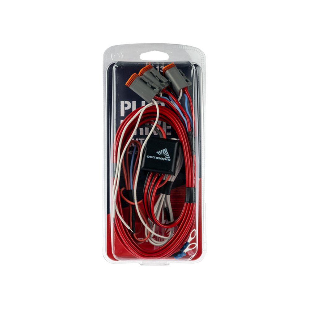 Plug & Drive kabelsats för extraljus 3 x DT 4-polig kontakt SET13 12/24 V