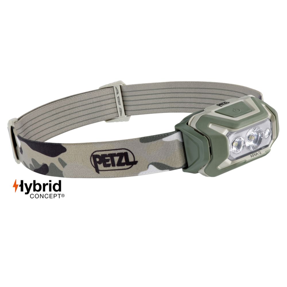 Petzl Aria 2 RGB otsavalaisin 450 lm camo