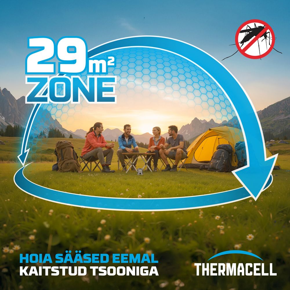 Sääsepeletaja ThermaCELL EX90 akutoitel