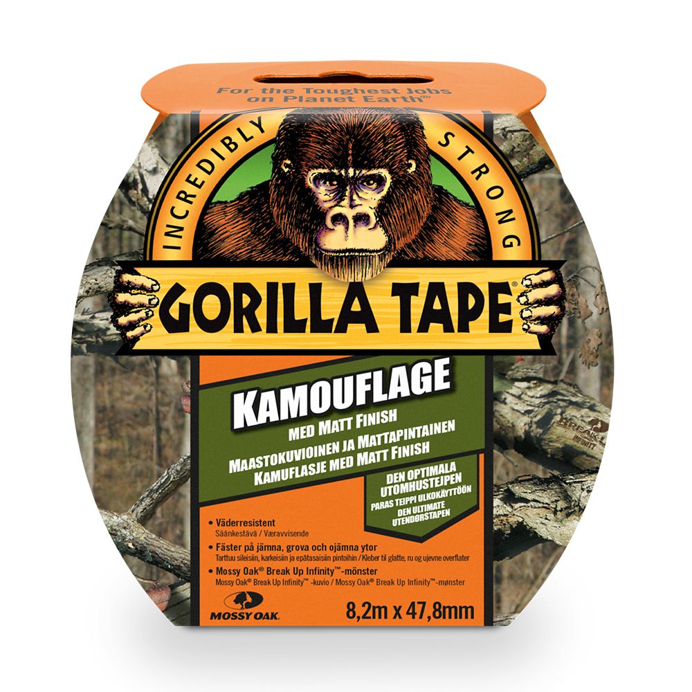 Gorilla teip, maastikuvärv, 2", 8,23 m