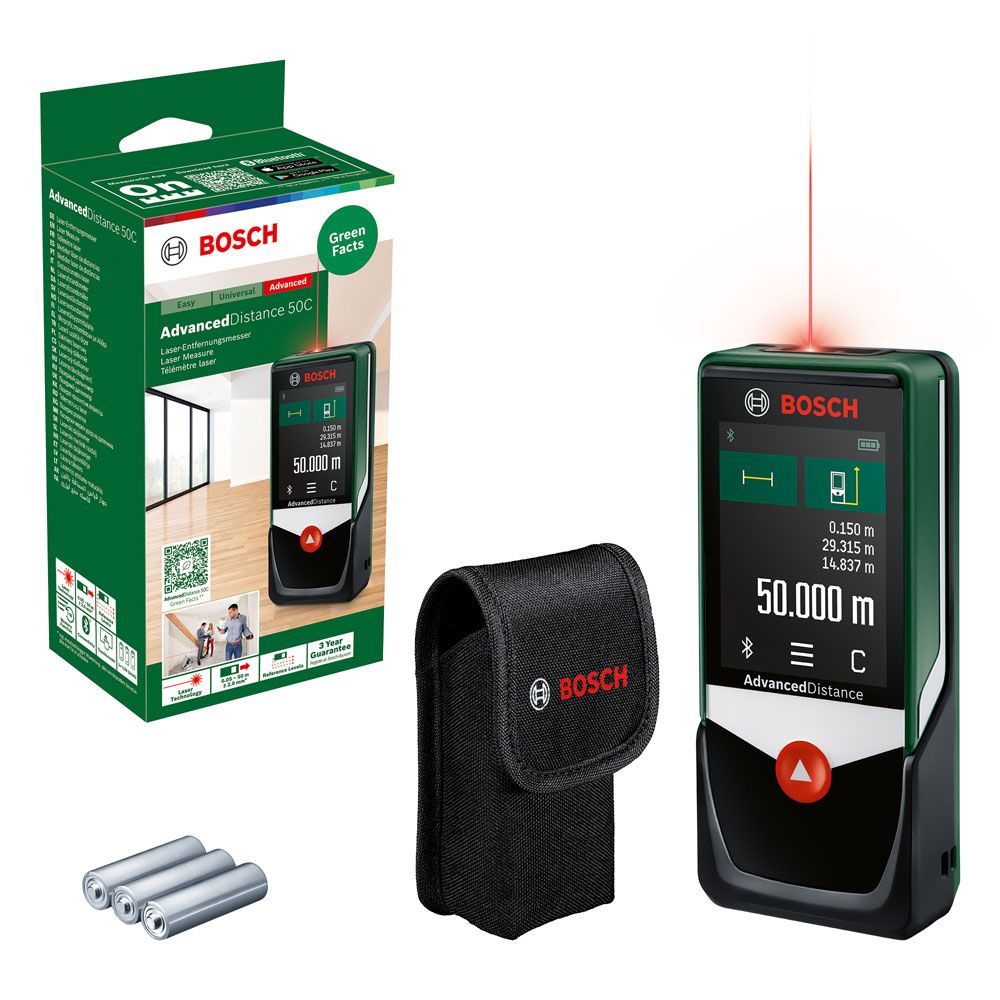 Bosch AdvancedDistance 50C laseretäisyysmittalaite 50 m