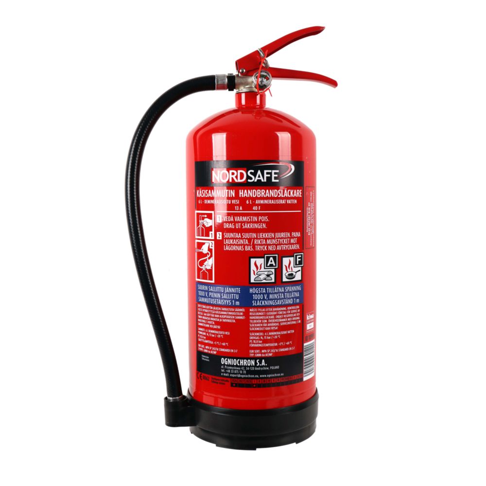 Nordsafe rasvapalosammutin 6L 13A 40F