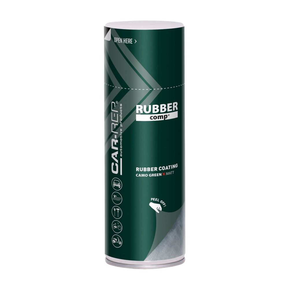 RUBBERcomp Kumimaali Camo vihreä matta 400 ml