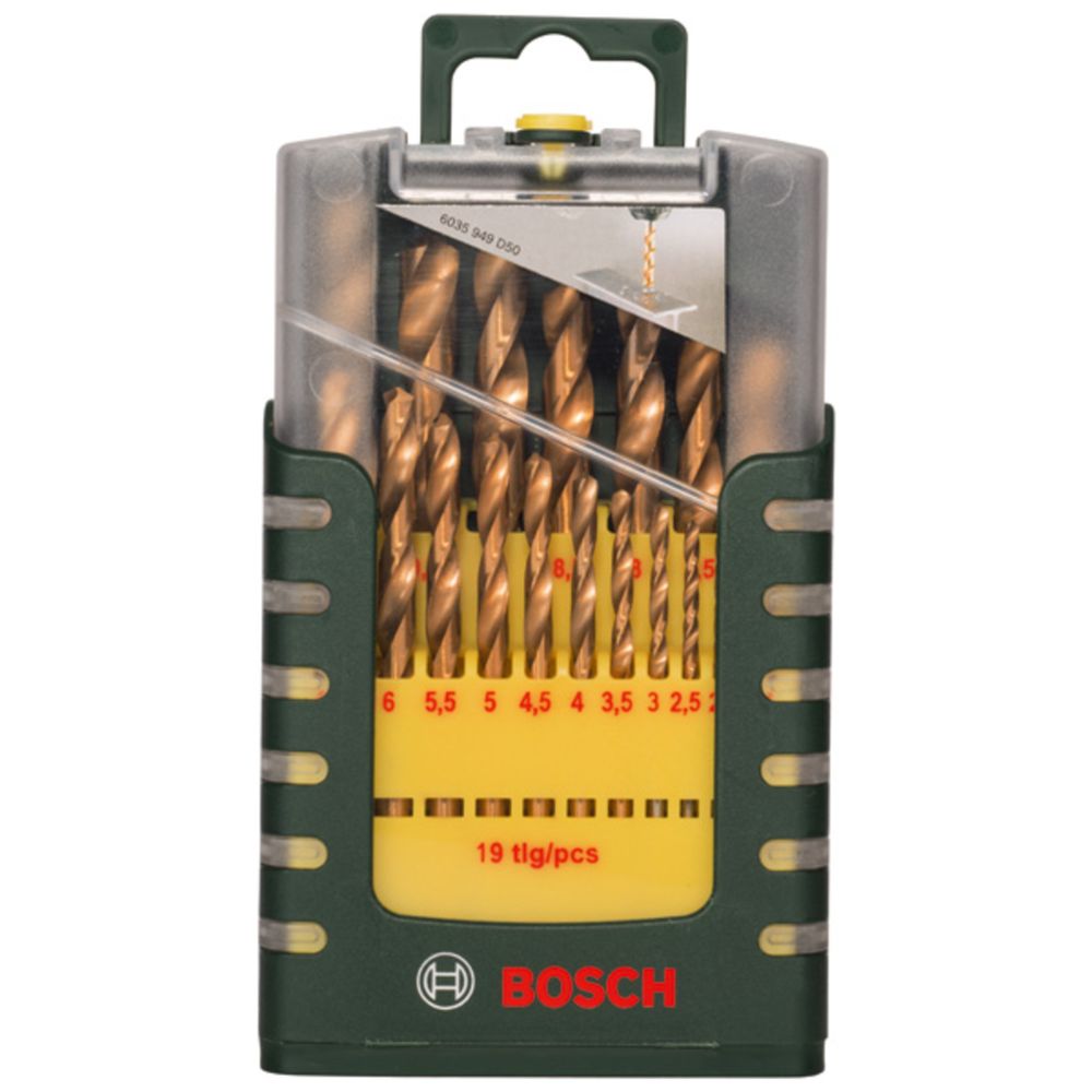 Bosch HSS-Tin metallipuuride komplekt 1-10 mm 19 osa