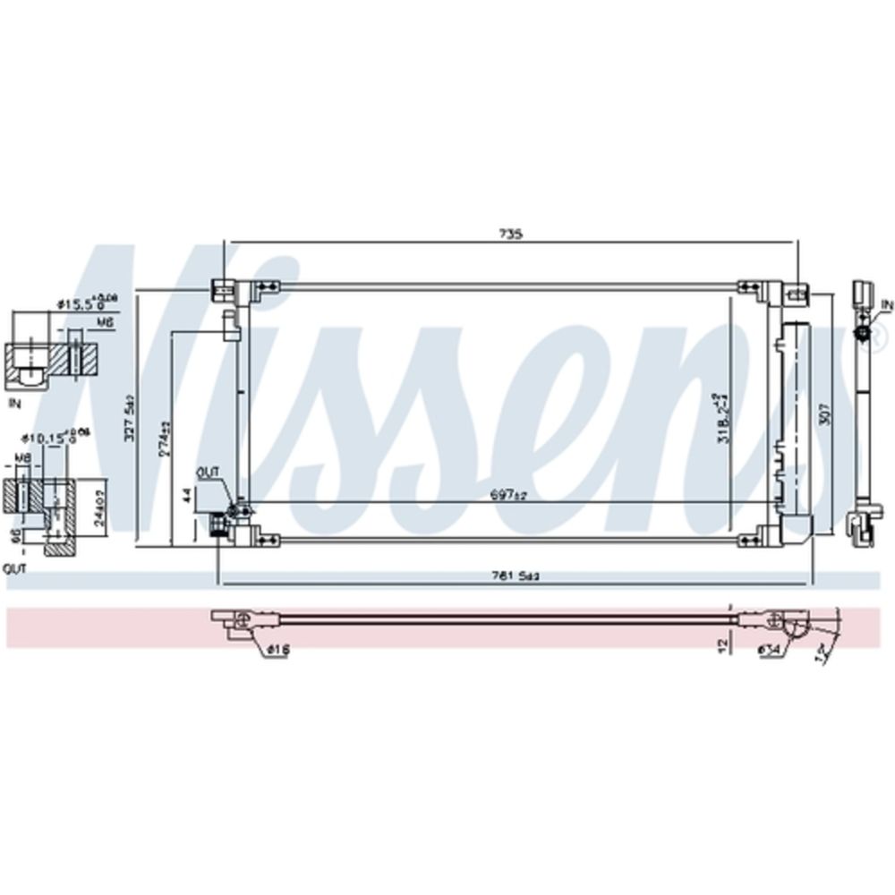 Ilmastointilaitteen lauhdutin 30-00431