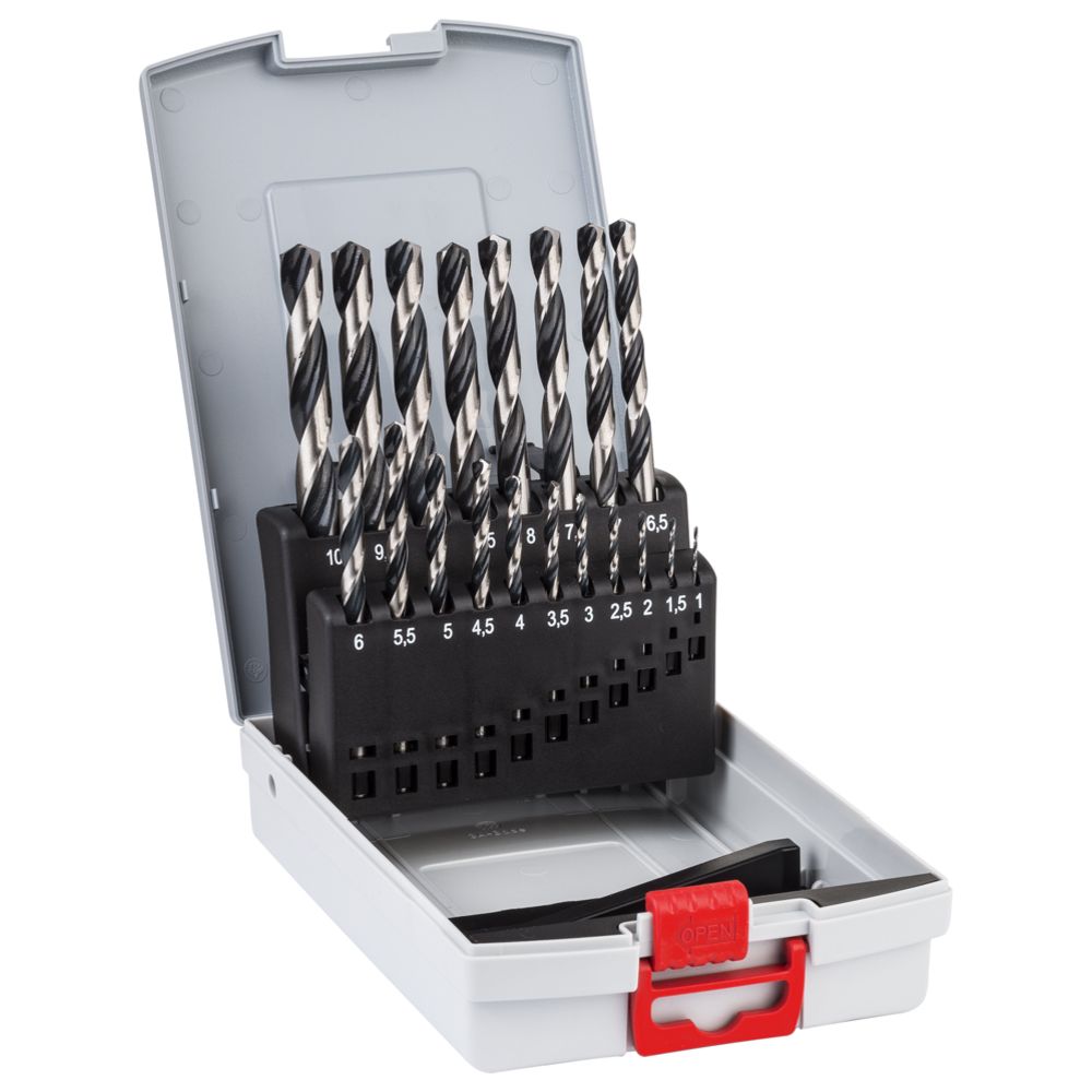 Bosch PointTeQ metalliporanteräsarja HSS-R 1-10 mm 19-osainen