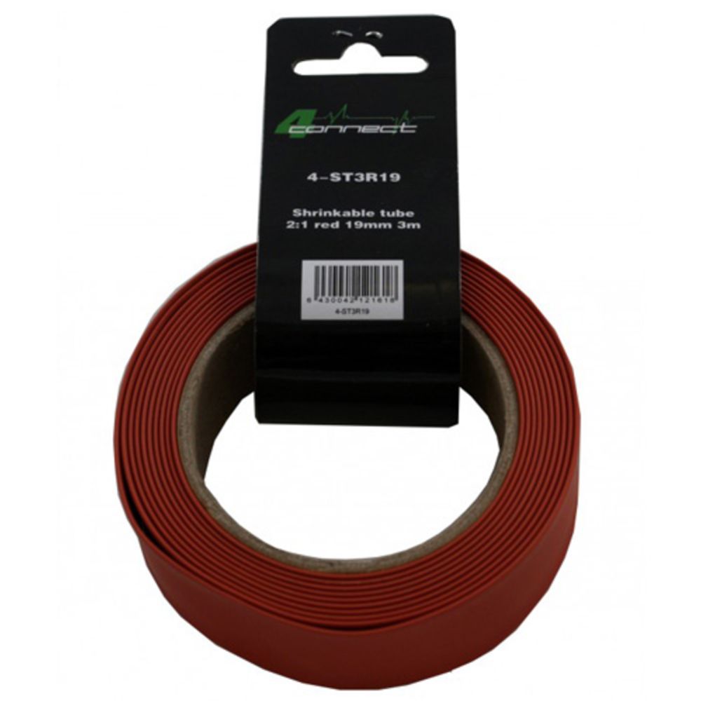 FOUR Connect krympslang, 2:1 röd 19 mm 3 m
