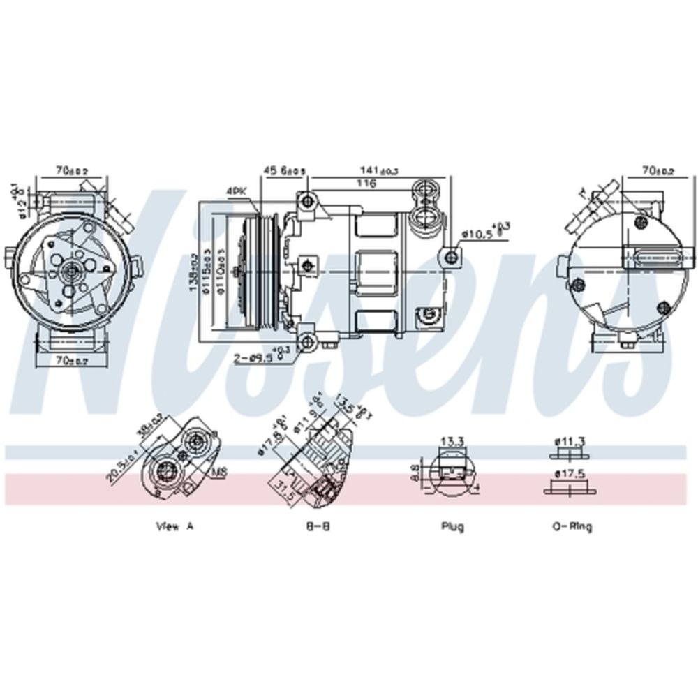 Ilmastointilaitteen kompressori 30-05881