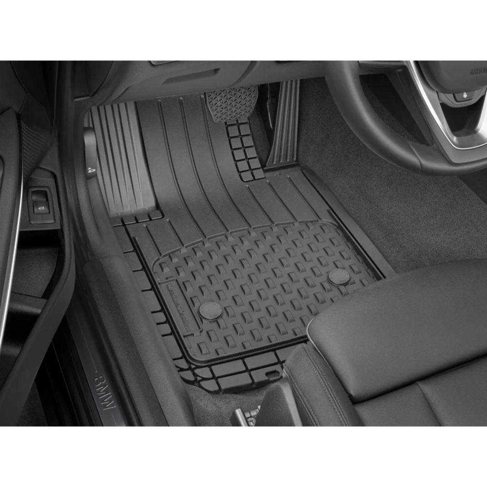 WeatherTech Trim-to-Fit Floor Mat 3-osainen auton mattosarja musta
