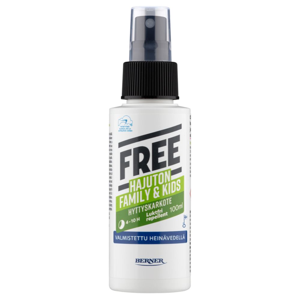 Free Family & Kids hyttyskarkote hajuton 100 ml