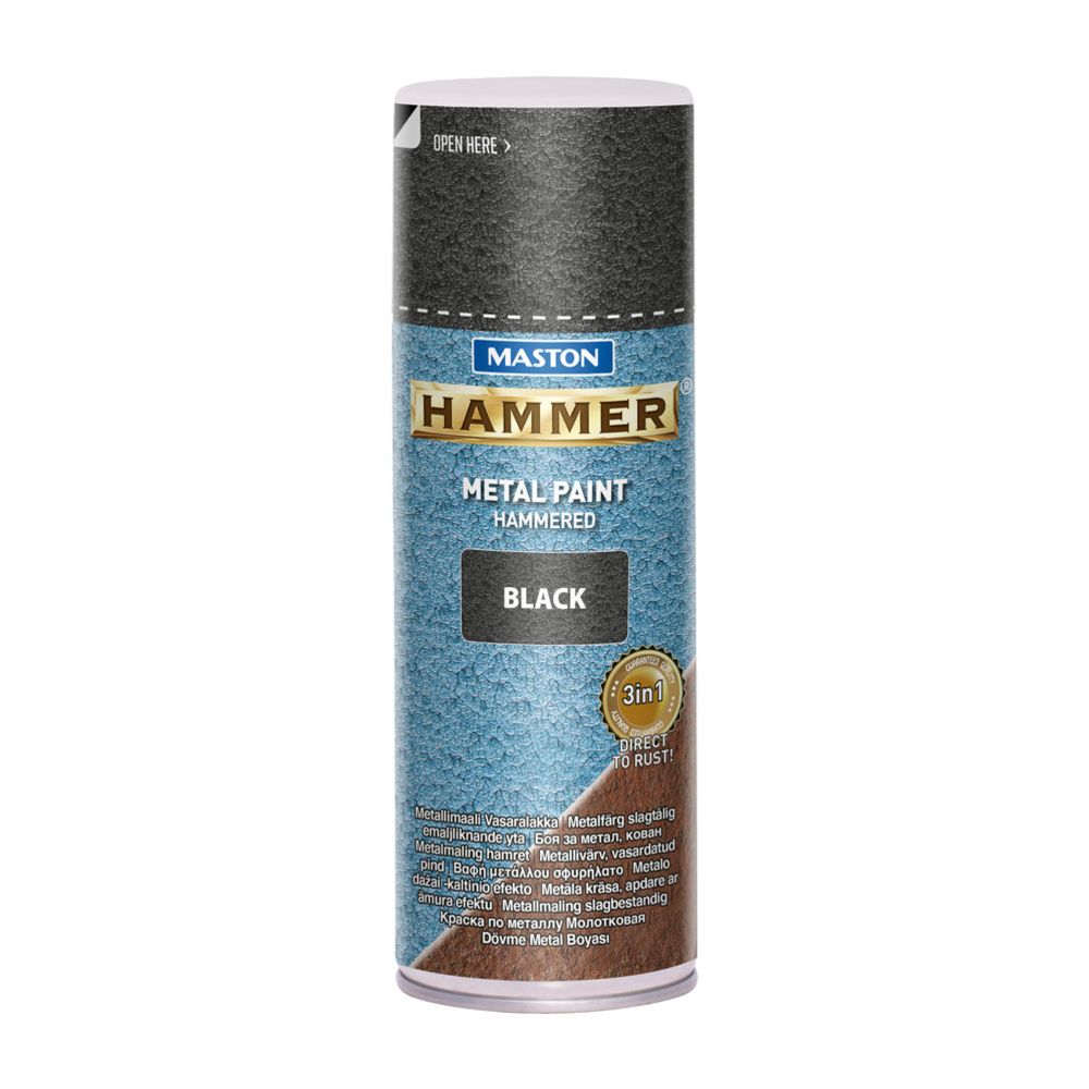 Maston Spraymaali Hammer vasaralakka musta 400 ml