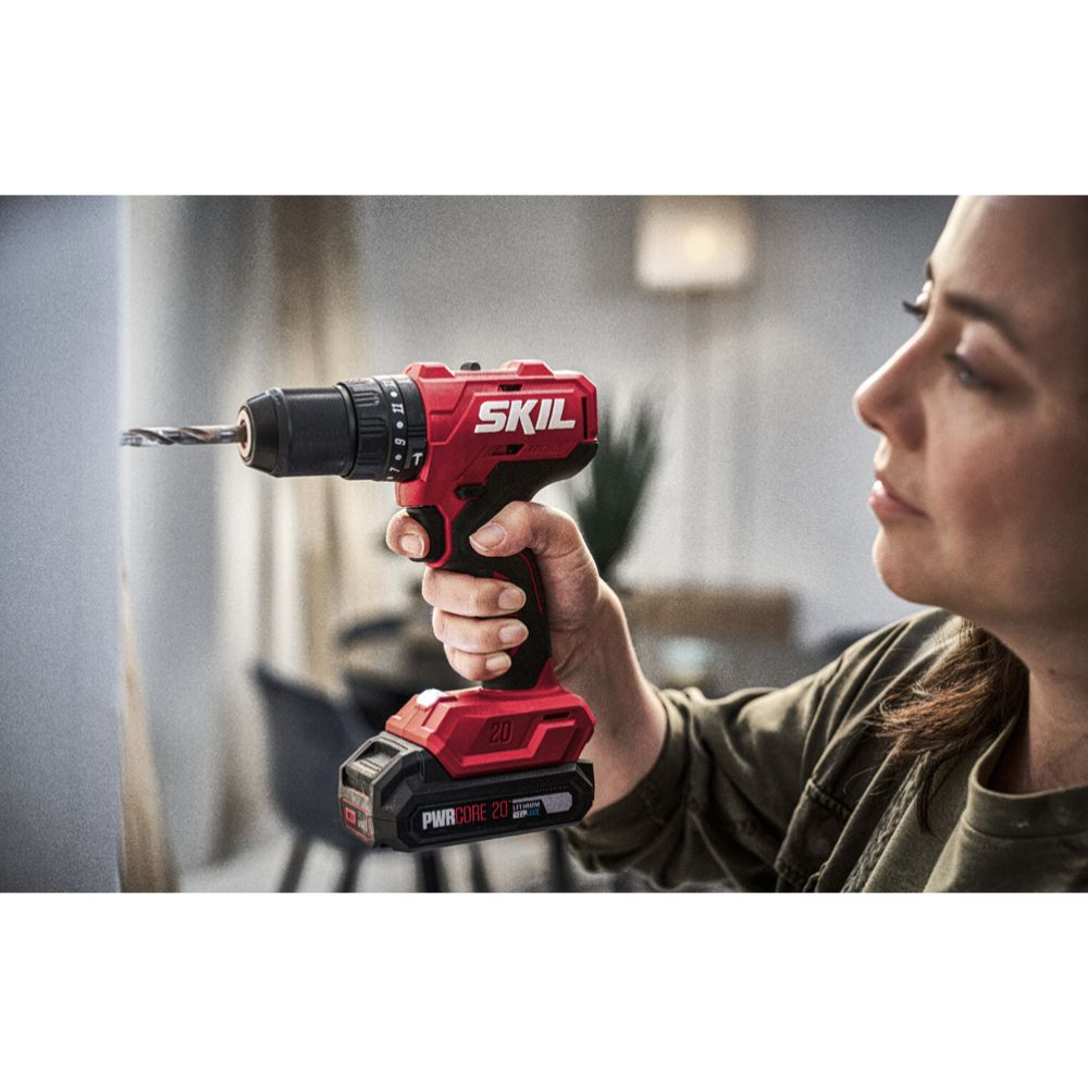 SKIL 3021 HA borstlös batteridriven slagborrmaskin 2 x 2.0 Ah
