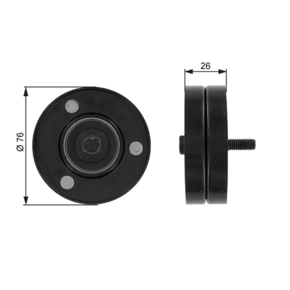 Moniurahihnan ohjainrulla 30-0621