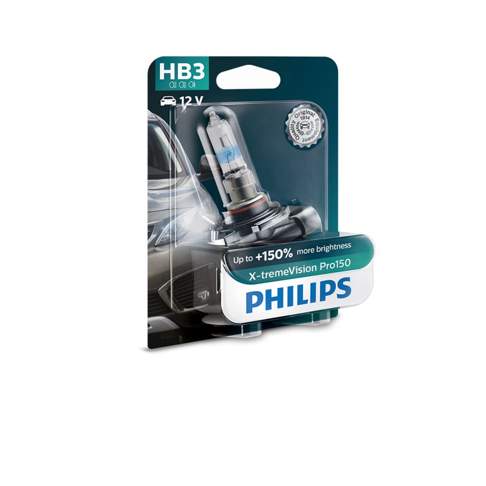 Philips XTremeVision Pro150 HB3-polttimo +150%
