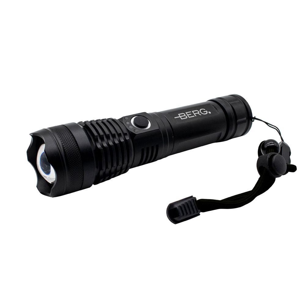 Berg Hybrid LED-ficklampa uppladdningsbar 10 W 800 lm 500 m