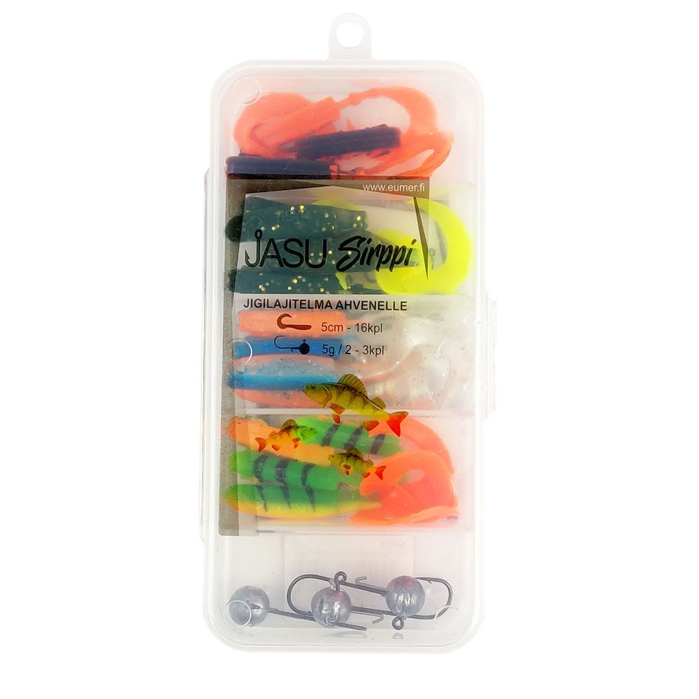 Jasu Louhi kalajigilajitelma 6cm 16kpl + jigipäät