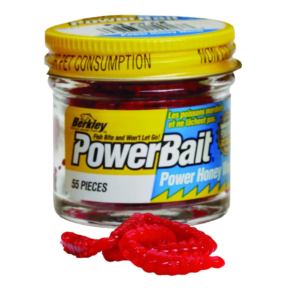 Berkley PowerBait Power Honey worm keinotoukat Yellow Glitter