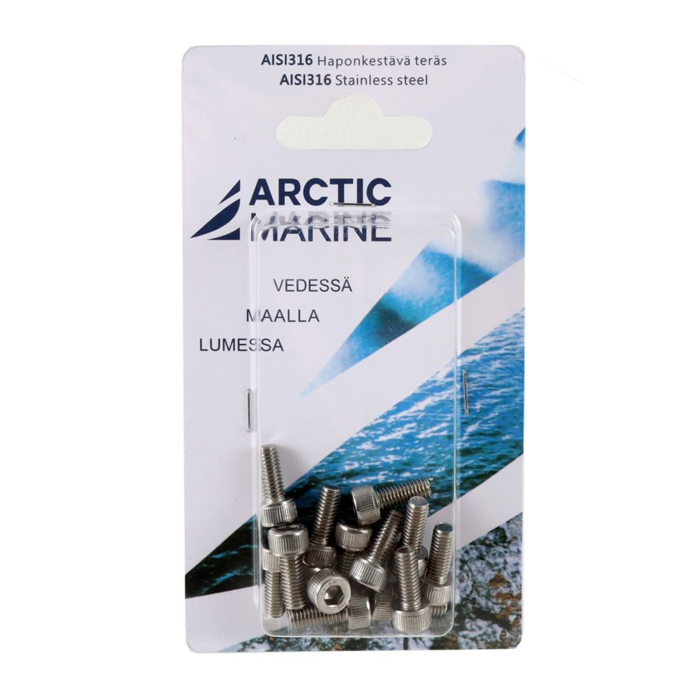 Arctic Marine kuusiokoloruuvi DIN912 M6x1,0 25 mm 10 kpl