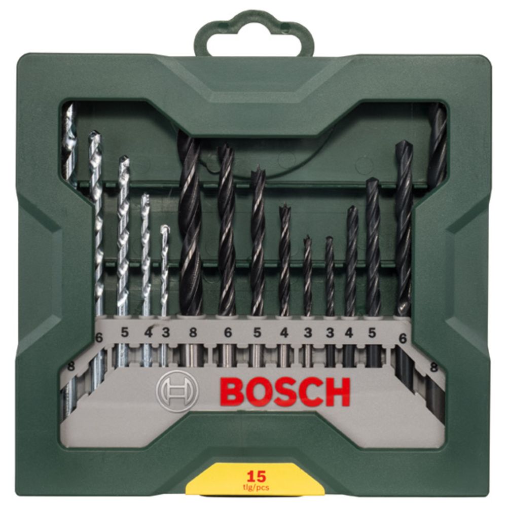 Bosch puuride komplekt kivi/puit/metall 15 osa