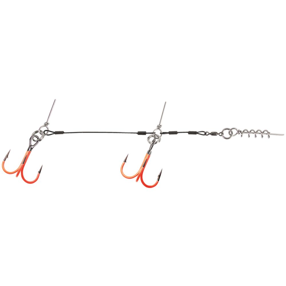 CWC Pro UV orange stinger gäddrigg