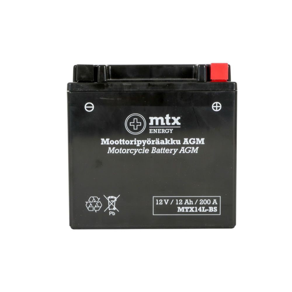 MTX Energy AGM-aku 12 V 12 Ah "MTX14L-BS" (P150 x L87 x K145 mm)
