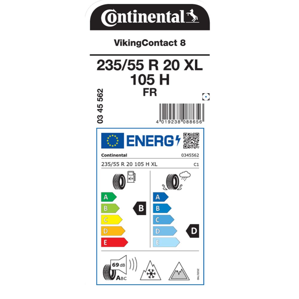 Continental VikingContact 8 235/55 R20 105H XL friktionsdäck