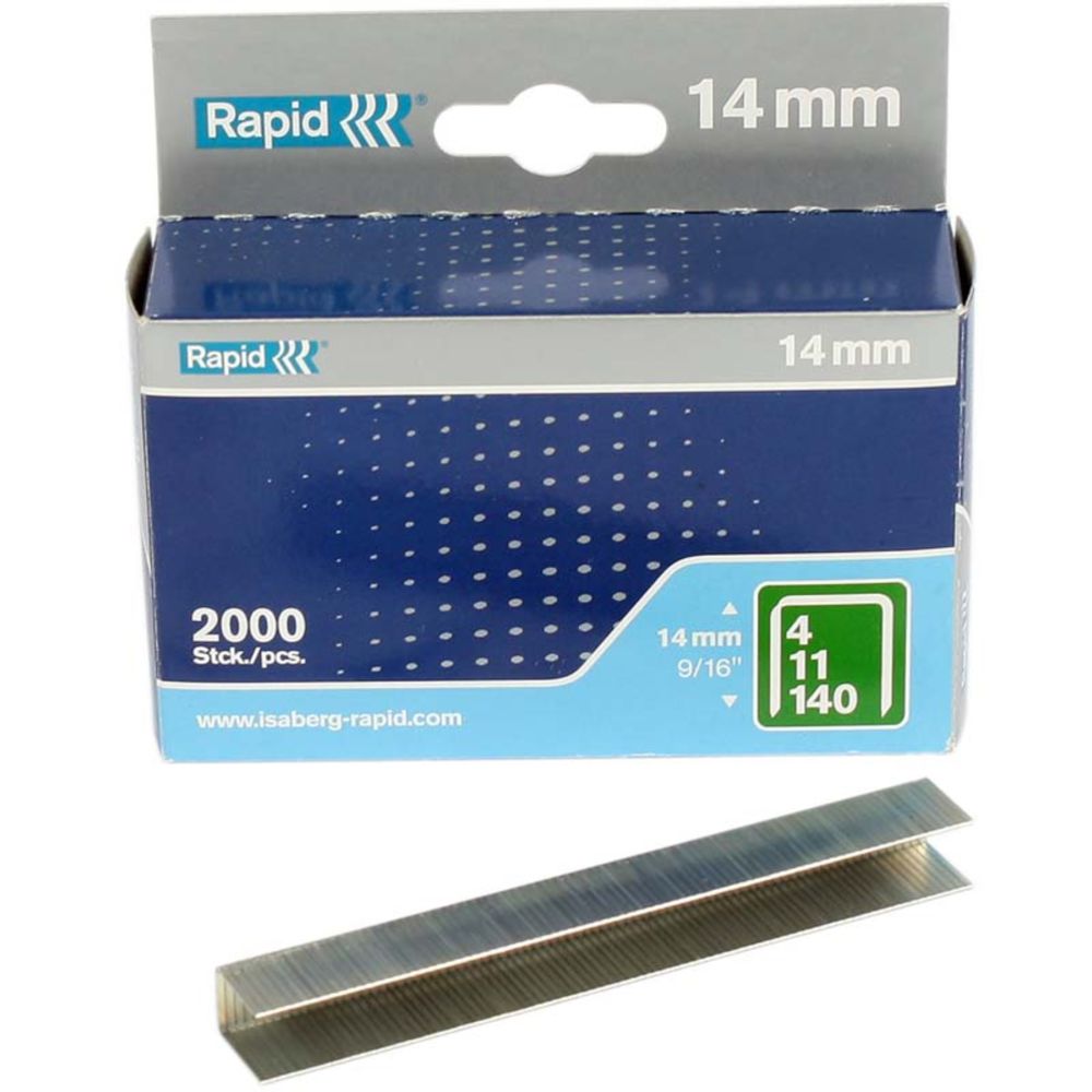 Rapid No140 flatwire klambrid 14 mm 2000 tk