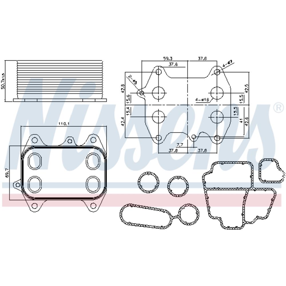 Oljekylare, motor 30-04258