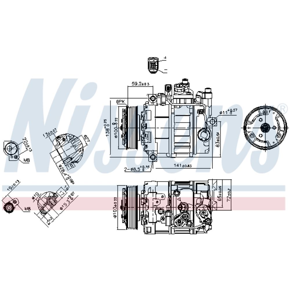 Ilmastointilaitteen kompressori 30-00472