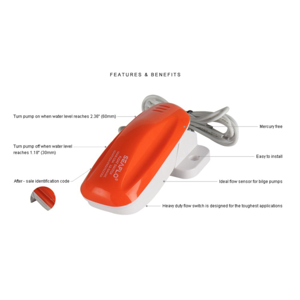 Seaflo uimurikytkin 12 V, enintään 18 A