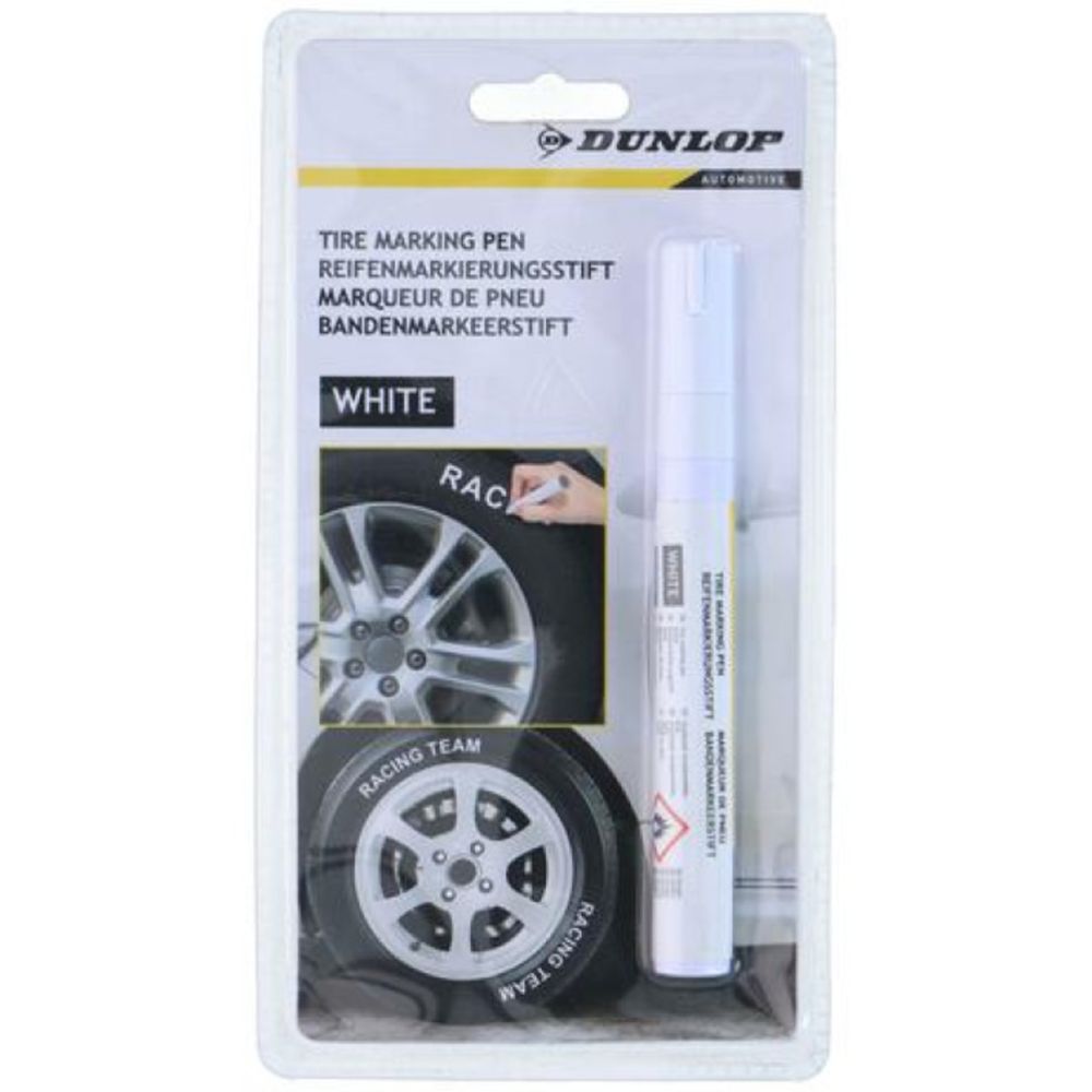 Dunlop däckpenna/dekoreringspenna vit