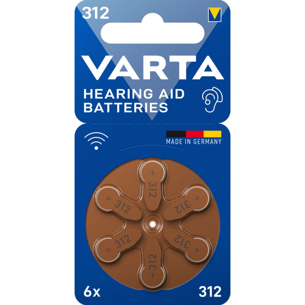 VARTA kuulokojeparisto 312 (PR41) 6kpl