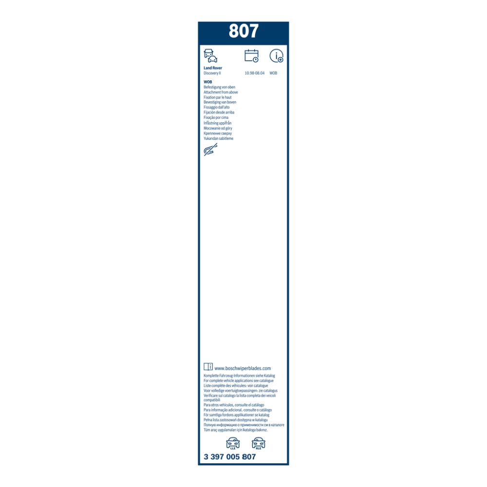 Bosch Twin 807 tuulilasinpyyhkimet 53 + 53 cm