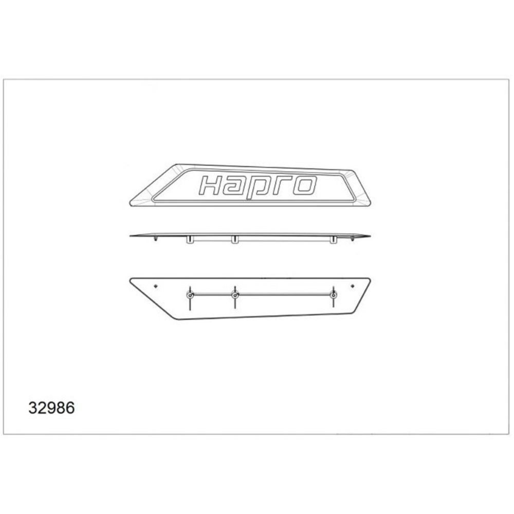 Hapro 32986 Trivor paneel logo, vasak