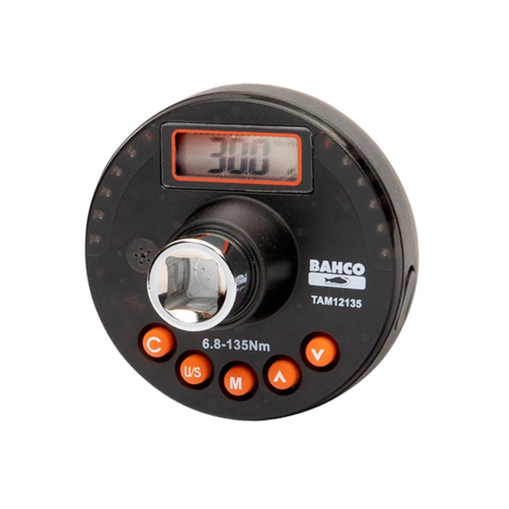 Bahco TAM38135 moment- och vinkelmätare med digital skärm 6,8-135 Nm 3/8"