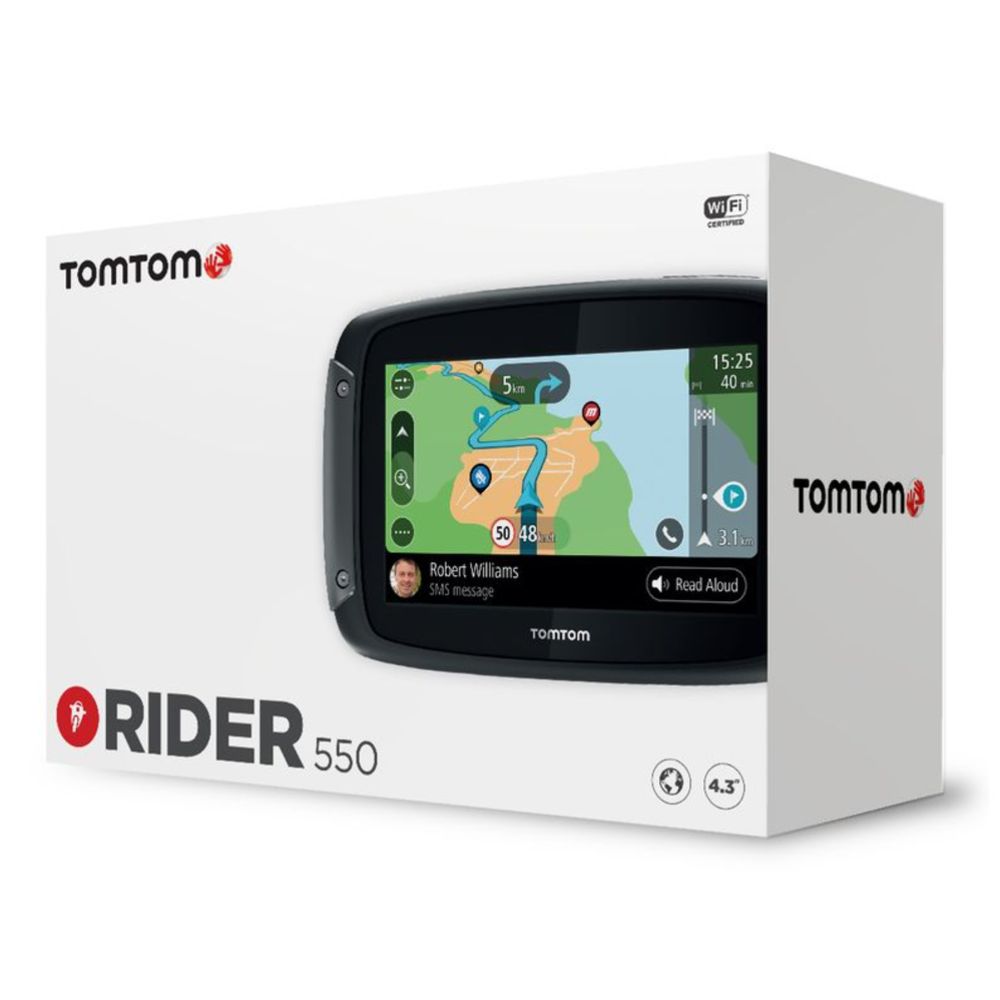 TomTom Rider 550 World moottoripyörä - GPS-navigaattori