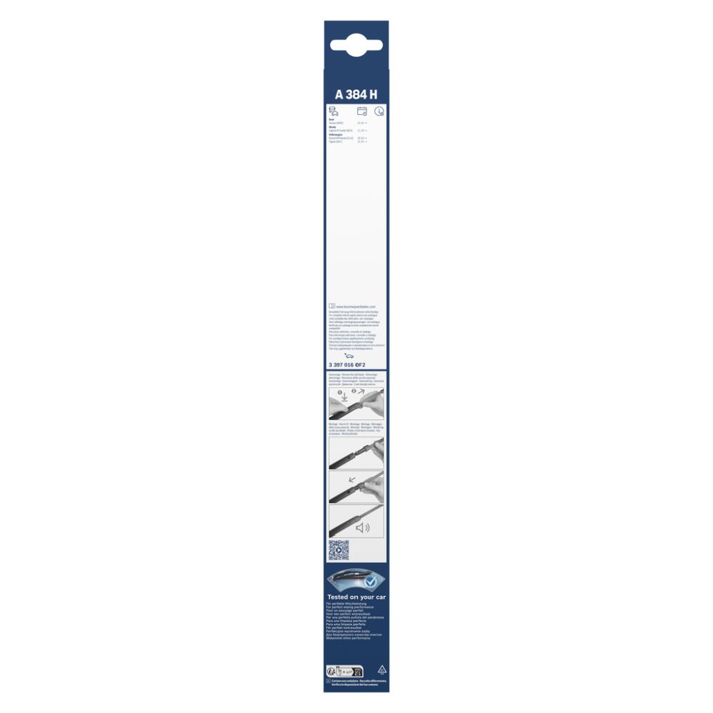 Bosch Aerotwin A384H takalasinpyyhin 37 cm