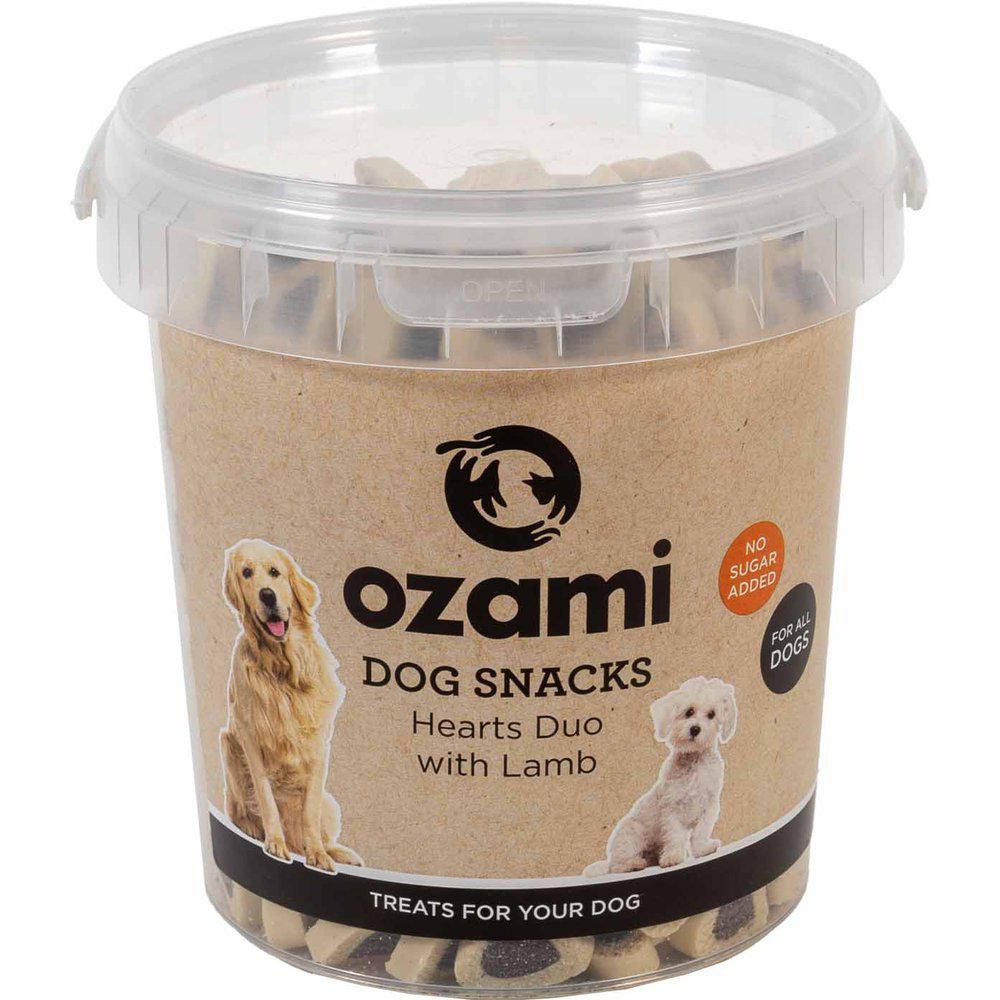 Ozami Dog Snack Hearts Duo Lamb Bucket 500 g