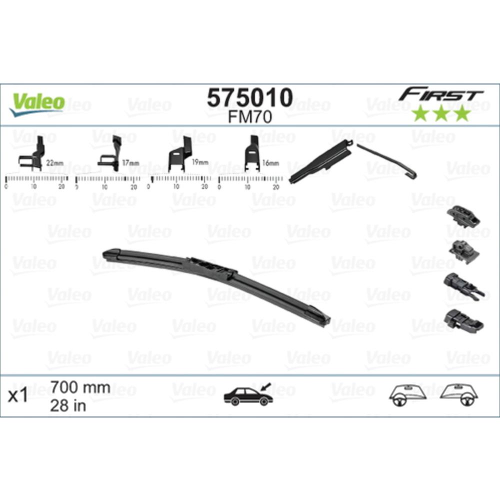 Valeo First MultiConnection FM70 pyyhkijänsulka 70 cm