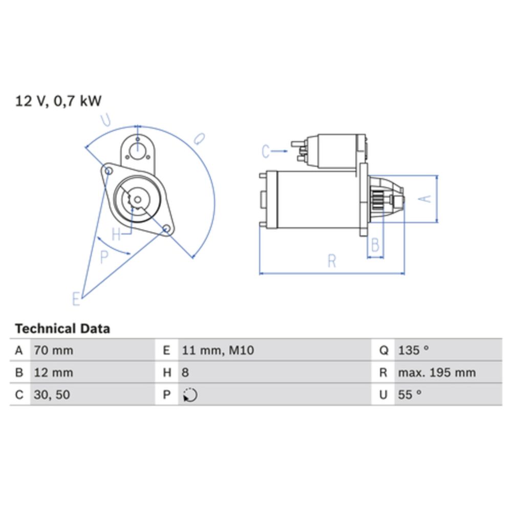 Startmotor 13-2795