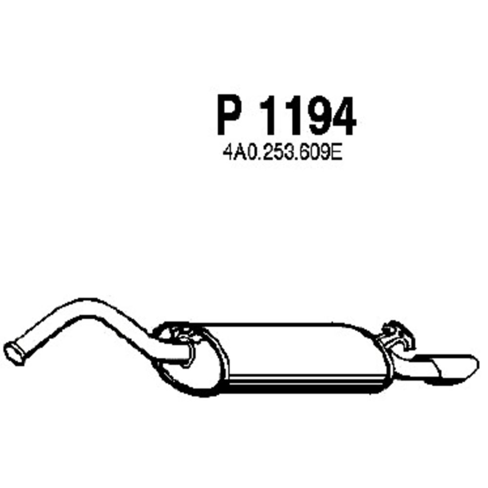 Takaäänenvaimentaja 14-1196
