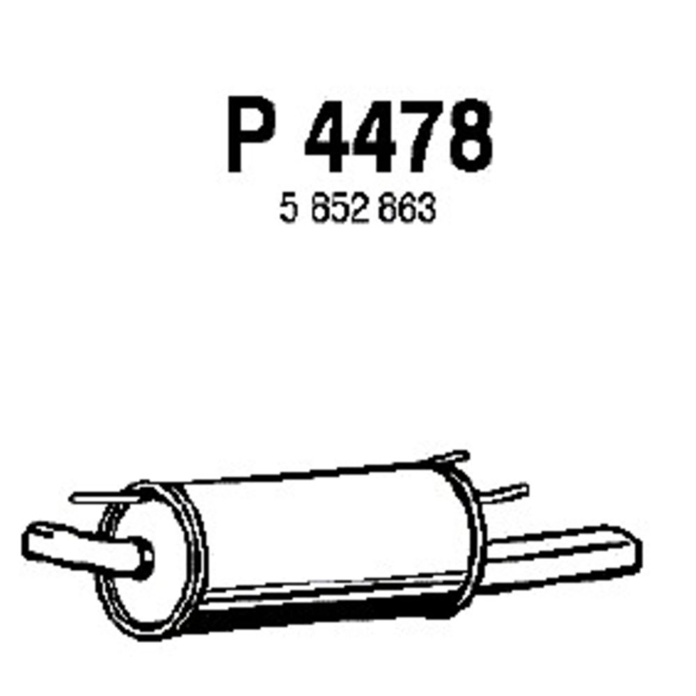 Takaäänenvaimentaja 14-4574