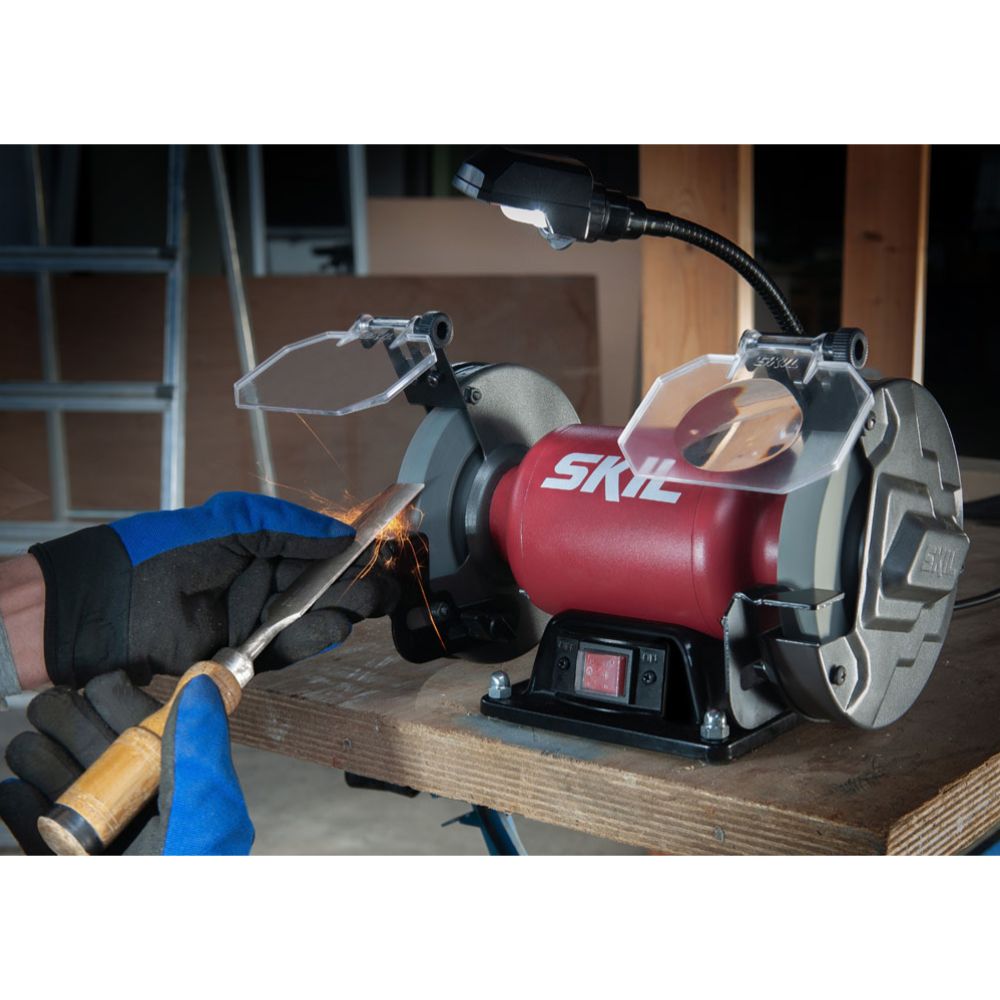 Skil 1355 AA LED-valgustusega lauakäi, 150 mm, 400 W
